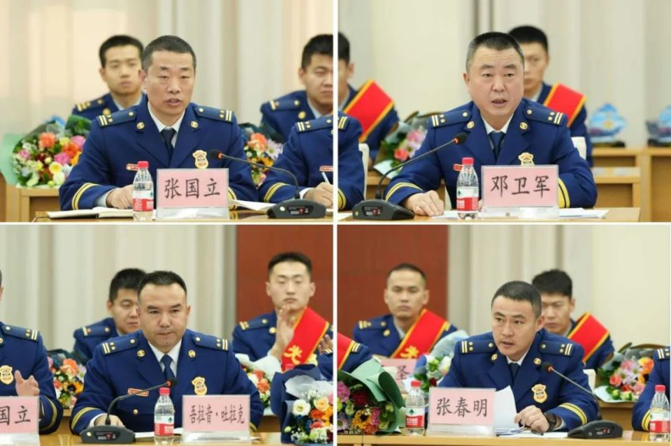 总队召开欢送2023年援疆期满干部座谈会