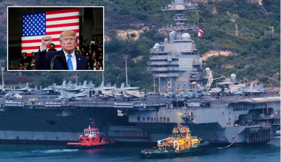 美国海军再添笑料：特朗普：“福特”级航母，把舰岛给我改到中间去！网友：一言为定！_腾讯新闻