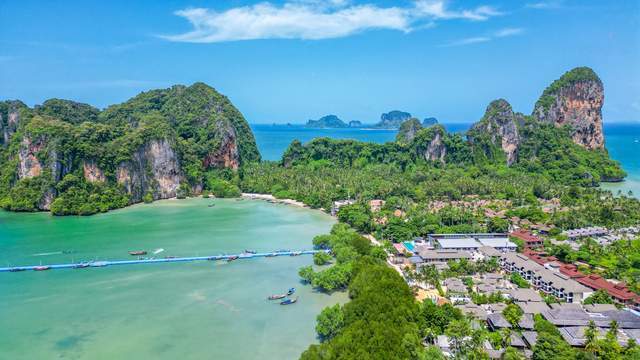 泰国小众景点甲米南部的璀璨明珠莱利海滩攻略