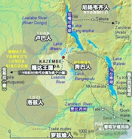 中南部非洲:赞比西河串起的高原群,班图人最集中的地区