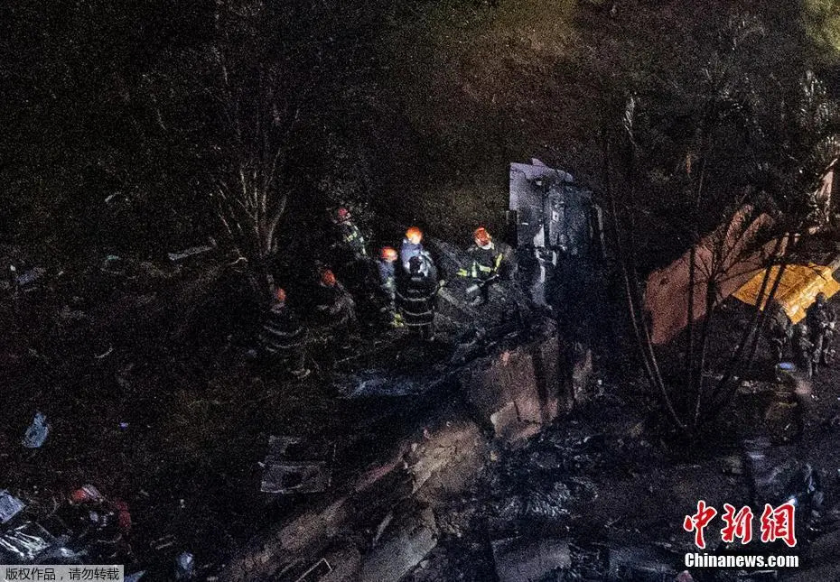 图为事故现场.