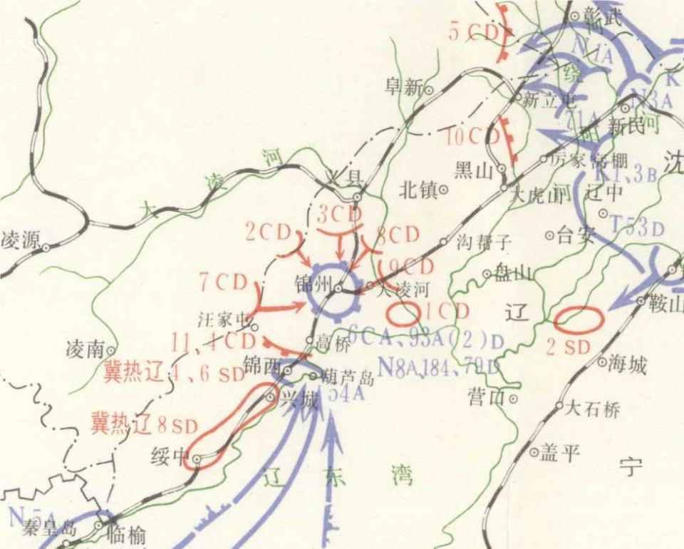 因此辽沈战役开始后,暂编第62师是在两个战场参战,其第3团在辽西的西