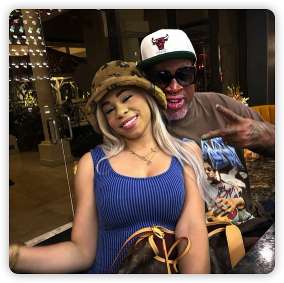 罗德曼这次真爱了!女友纹在脸上 搞笑!这玩意儿屡次褪色怎么办?