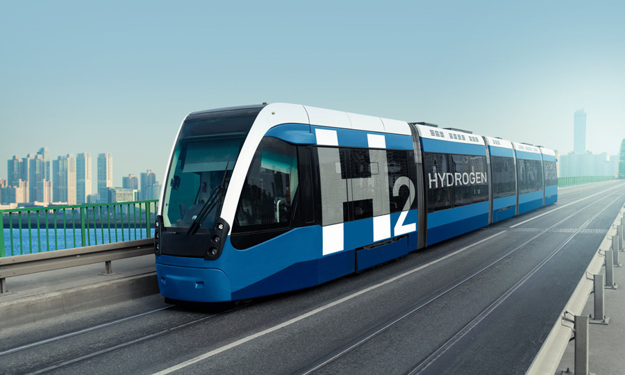 氢能轻轨车在北京正式下线_腾讯新闻