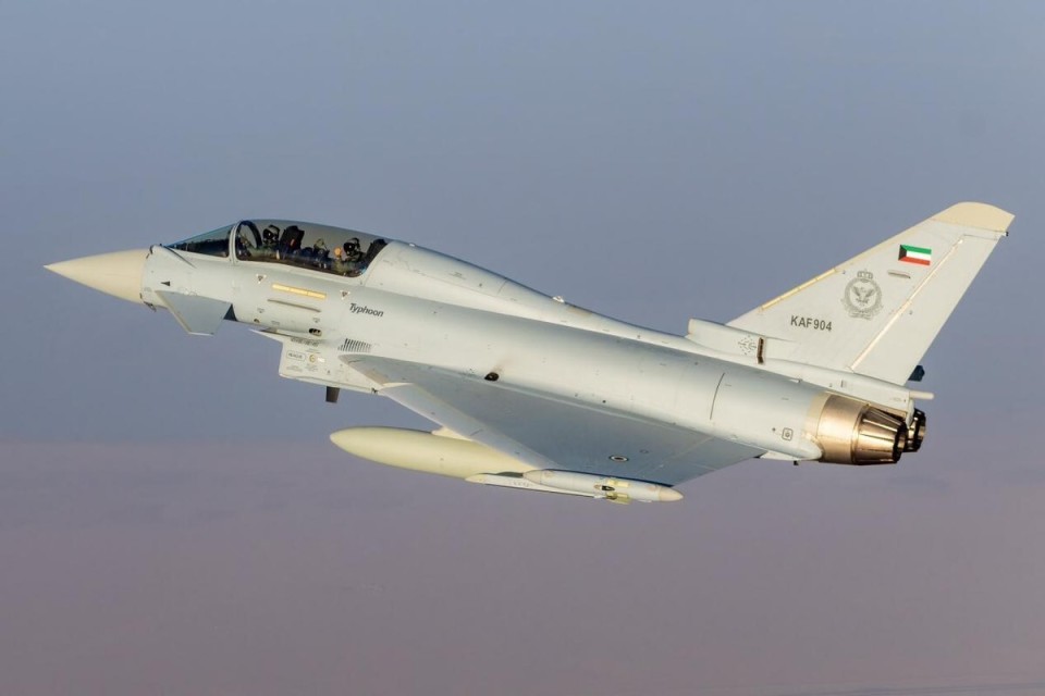 科威特空军再次接收4架欧洲台风战斗机,总数达到13架