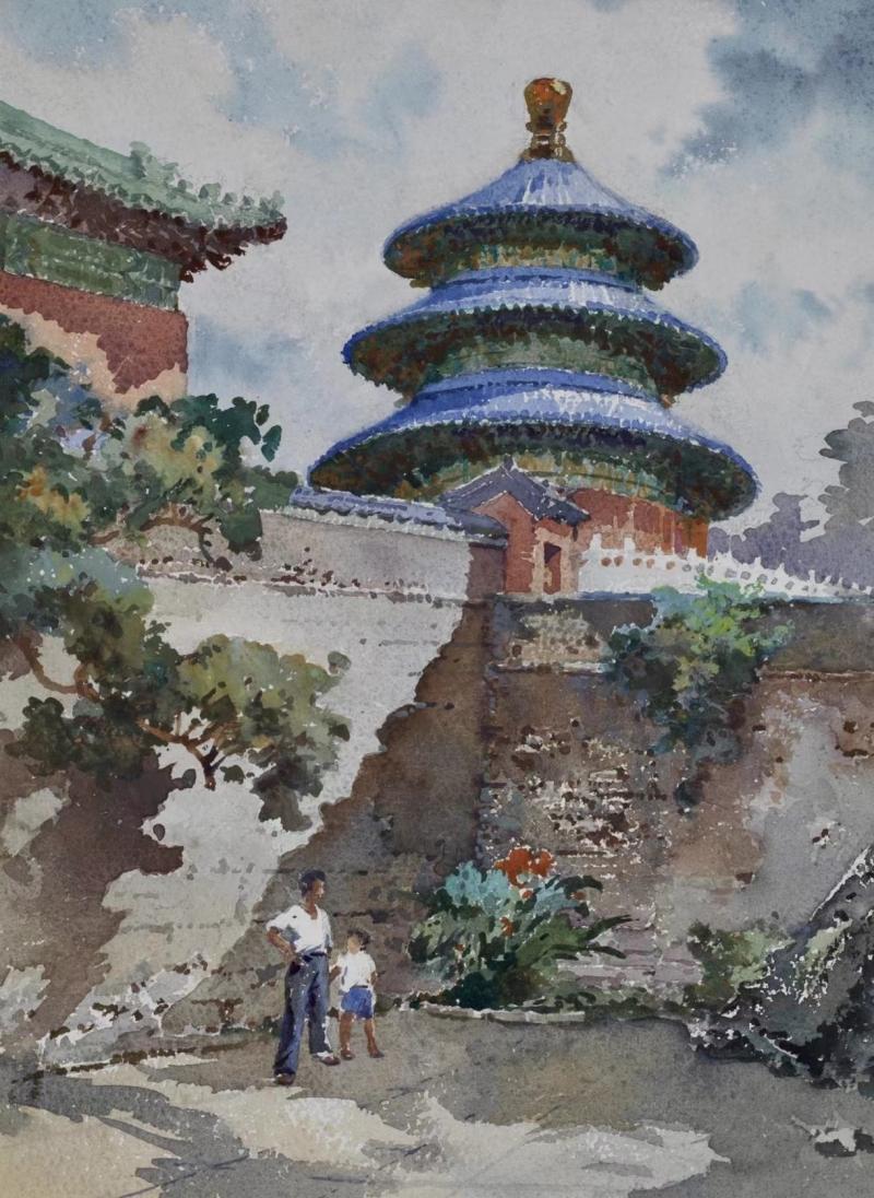 追忆水彩画大家李剑晨艺术成就 其家属向中国美术馆捐赠五十余件作品