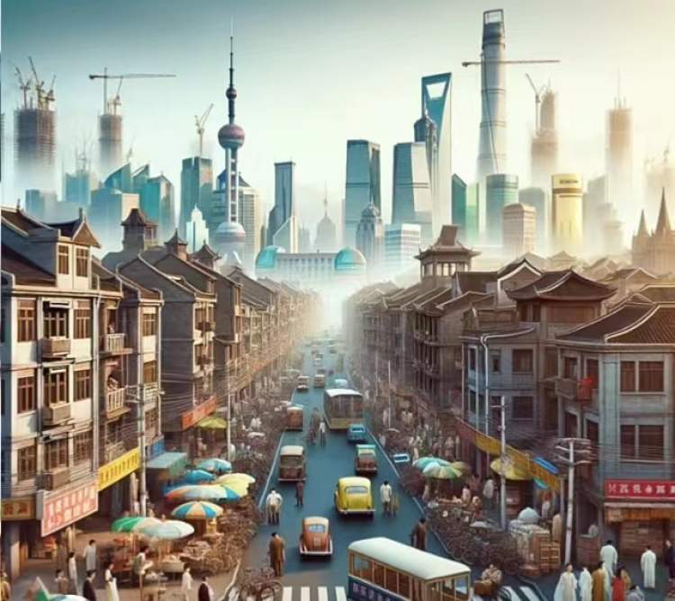 用ai画1000年后的上海,网友热议:想象力不够_腾讯新闻