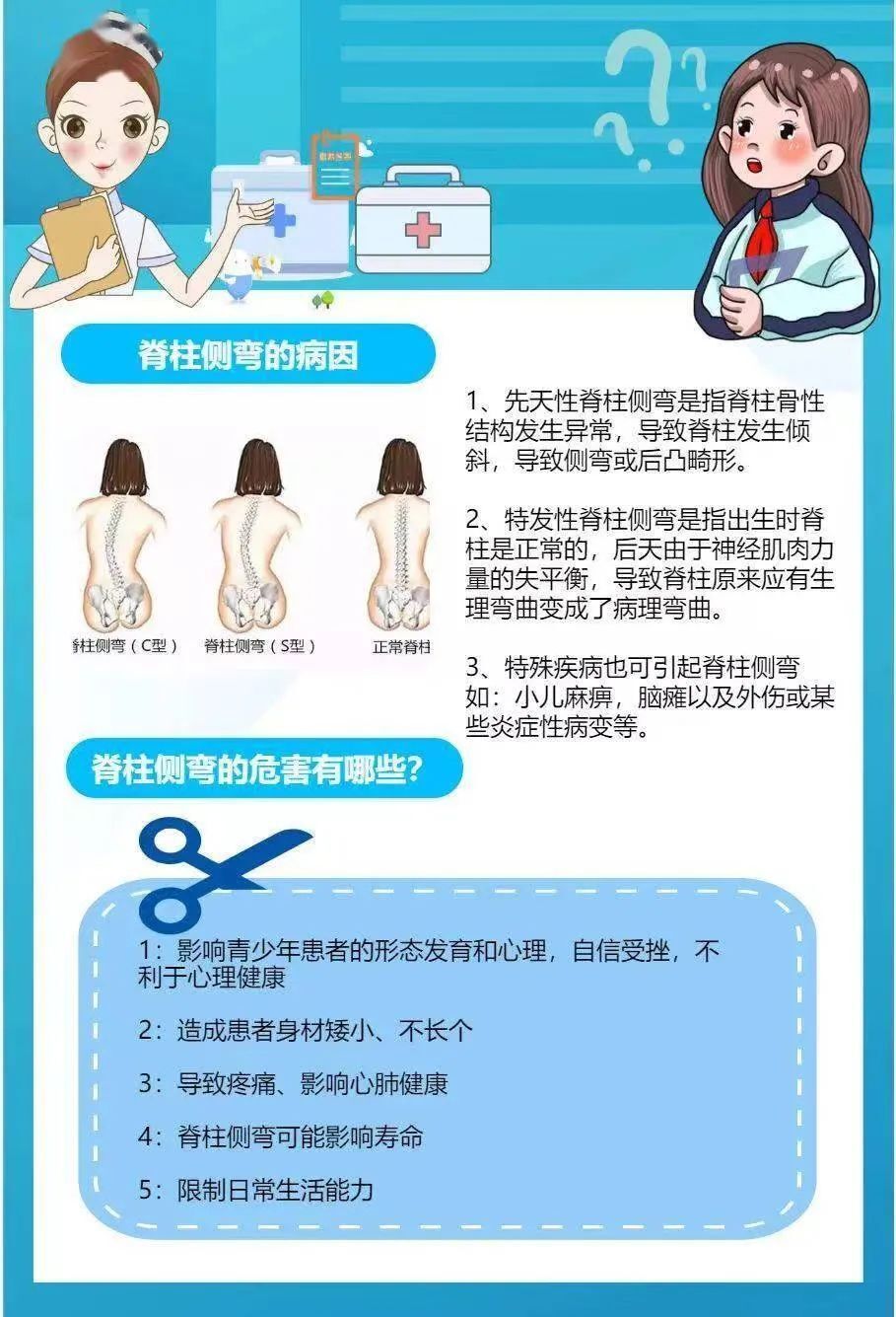 能康暑期青少年脊柱侧弯矫正,让孩子不走"弯"路