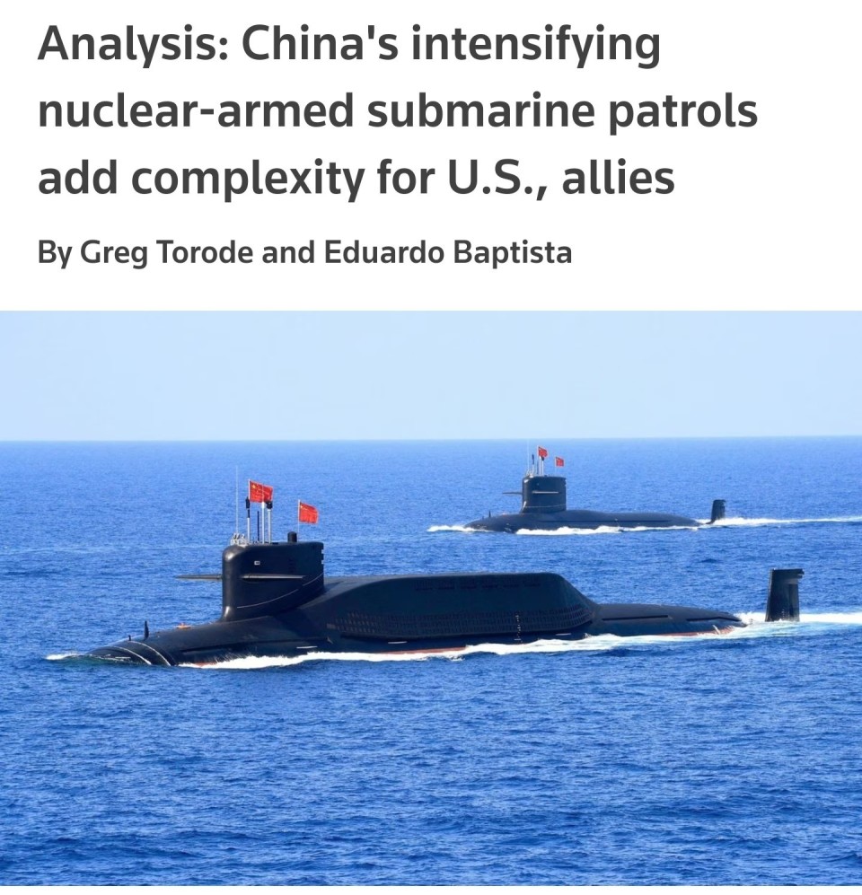 根据美军的报告,中国海军目前已经有6艘094型战略核潜艇服役,包括2艘