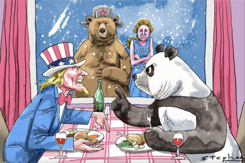 新冷战打响,尹锡悦替拜登拔刺,美三招对付中国,朝鲜划开战红线_腾讯