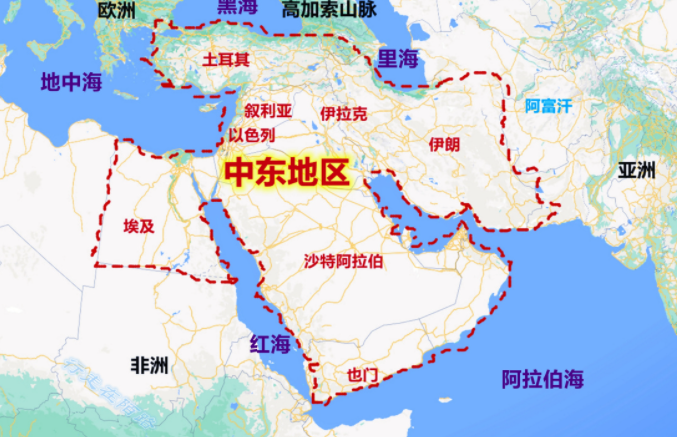 巴勒斯坦地图高清图片