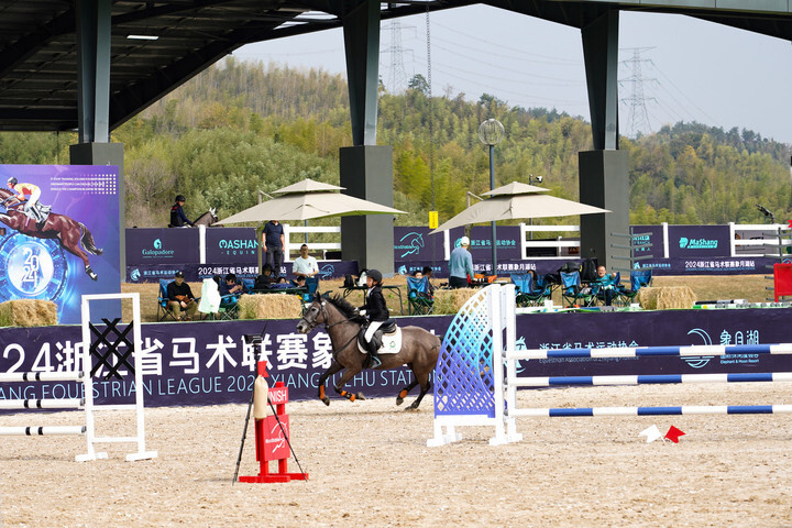 奋蹄扬鞭尽显马术运动魅力浙江马术联赛在德清象月湖开幕