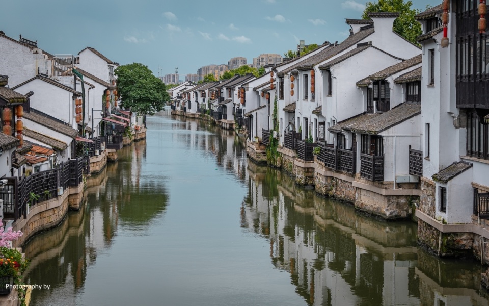 夏日无锡古运河