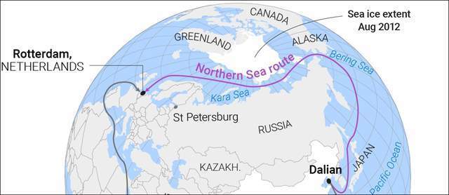另一方面对俄罗斯来说,也至关重要,俄罗斯非常重视北极地区,因为那里