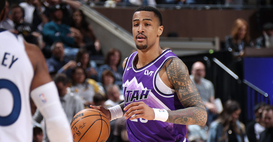 爵士队记科林斯仅参与部分训练明日对阵雷霆出战成疑