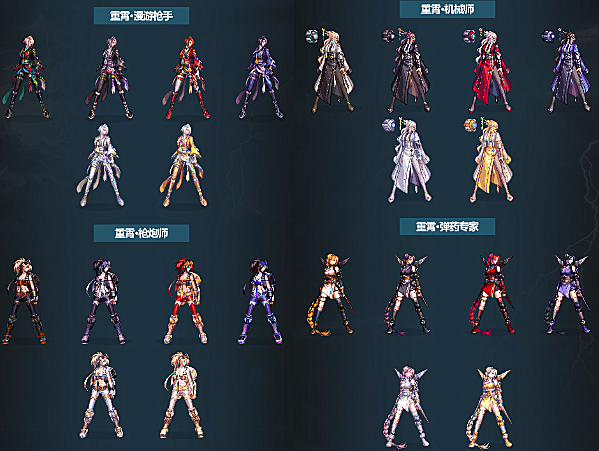 dnf:23年新春三觉时装,全职业外观展示,武器装扮站街一览