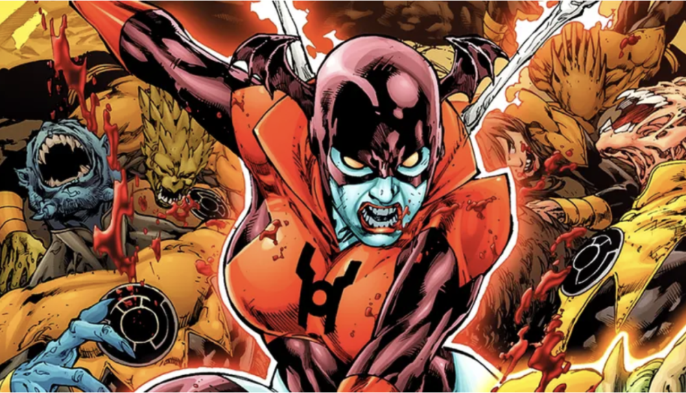 和绿灯侠的力量起源不同,身为"红灯侠"的布利兹力量起源是"愤怒",愤怒