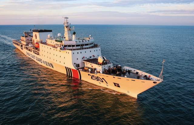 (我国的万吨级海警船舷号2901,满载排水量达到1.