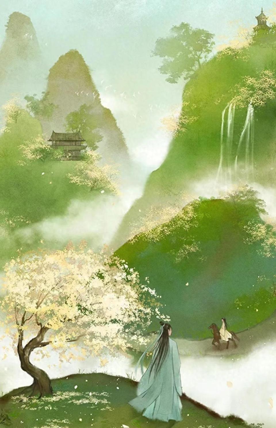 古今多少事，都付笑谈中。9首仙逸诗词，邂逅千年的唯美深情-腾讯新闻