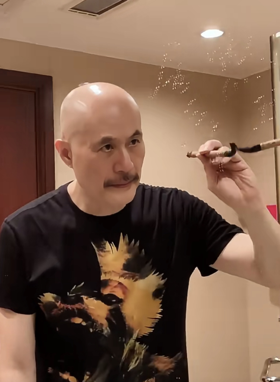 徐锦江厕所展示环保书法出生医学世家关山月弟子却为家人拍三级片