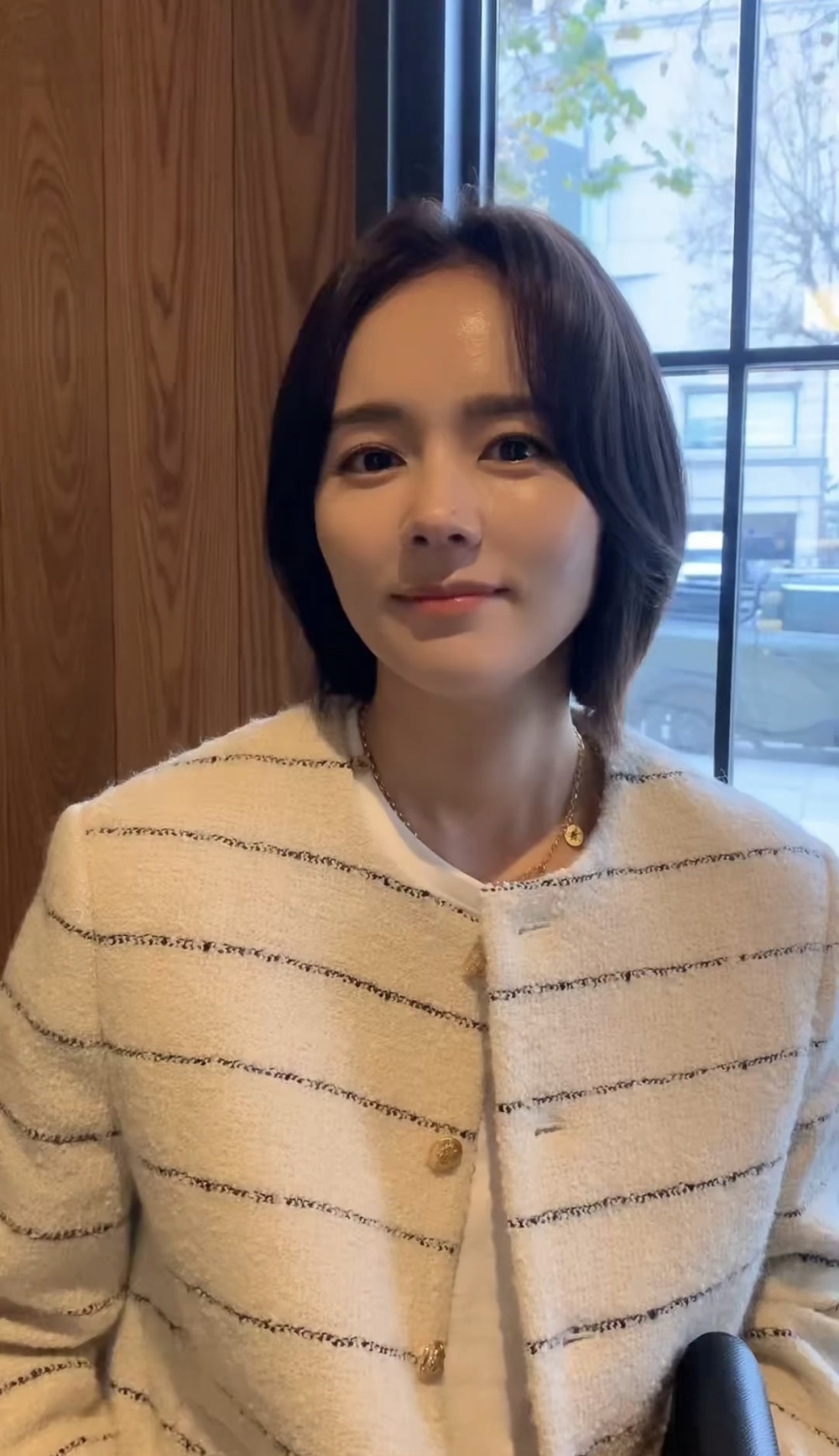 韩佳人短发造型美出天际光滑的皮肤和美貌让人羡慕