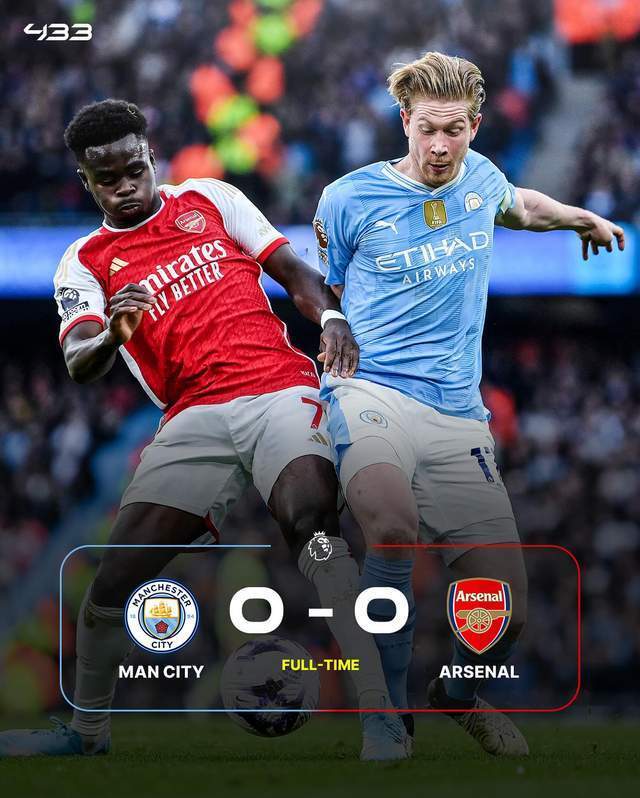 硬仗软脚蟹哈兰德4射0正错失良机曼城00阿森纳卫冕难了