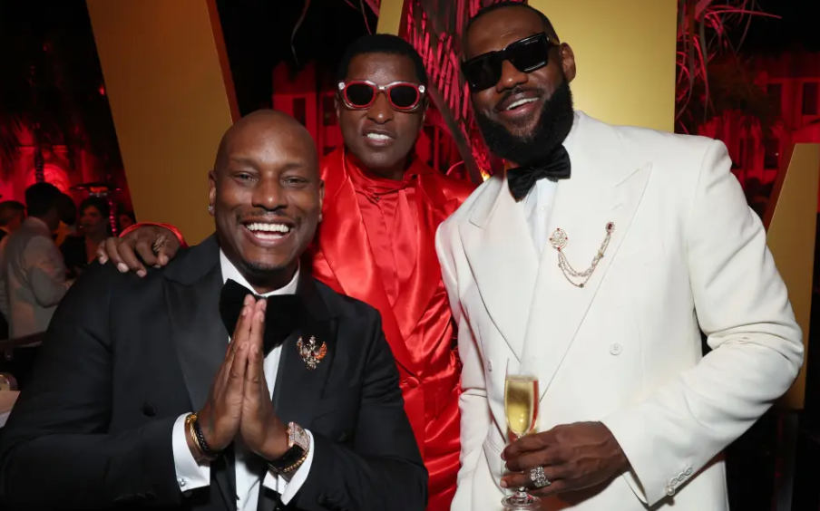 nba众星参加奥斯卡派对詹皇浓眉威少携妻亮相湖人众将合影