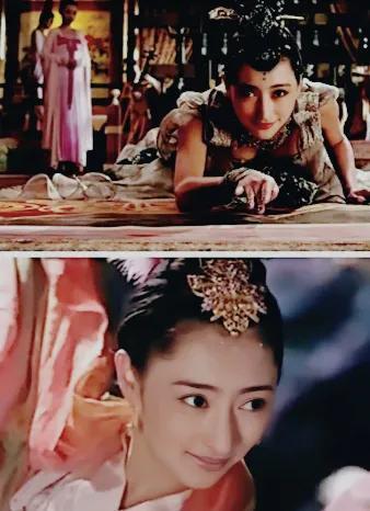 《隋唐演义》里,她是张丽华和朱贵儿;《妖猫传》里,她是挑眉的舞女