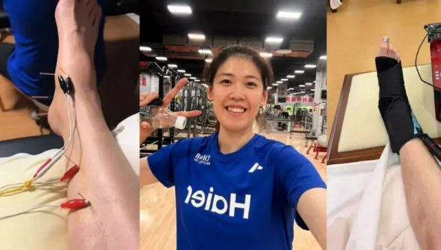 中国女排李盈莹更新进度 康复训练持续推进 球馆扣杀画面公布