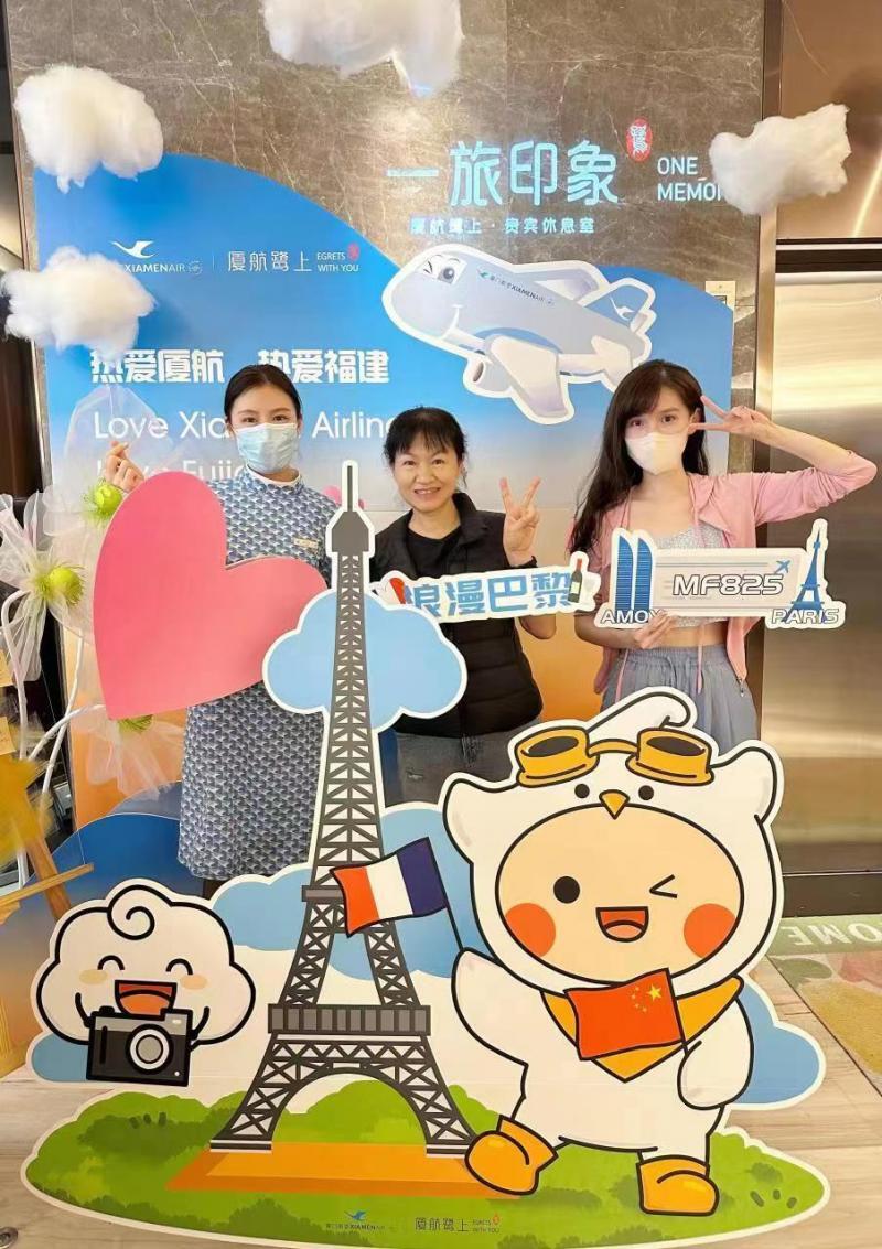 厦航开通厦门巴黎直飞航线每周四执飞一次