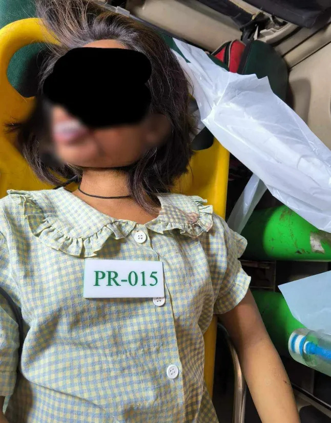 掸邦北部腊戌市5号街区3号区,1名女性上吊自杀身亡