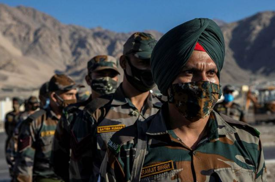 印军在中印边境附近军演,同时联合10国举行空中演习