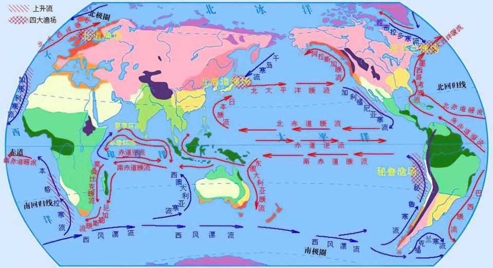 太平洋海水流向图图片