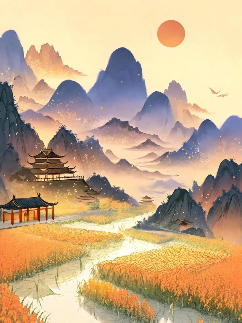 一畦碧绿的春韭铺展眼前,十里稻田稻花香浓,曹雪芹借田园之美传达了