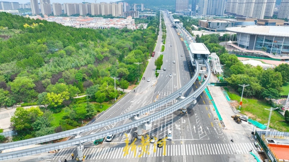 项目强省会｜轨道架设完成，济南这处地面道路逐步恢复