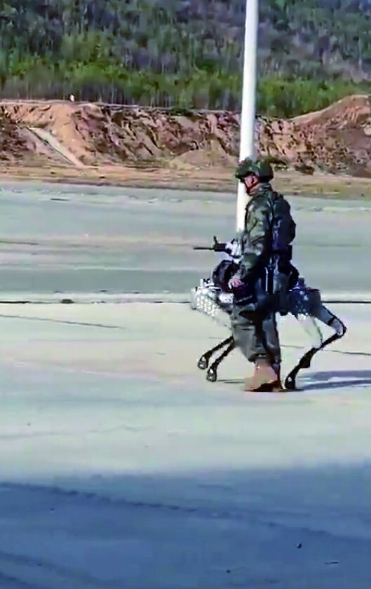 "金龙-2024"军演,中国机器狗火到海外