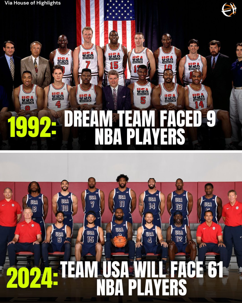 这届美国队比梦一强?两大名宿回应:我们每场赢至少30分从不叫暂停