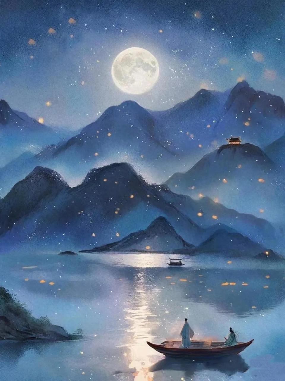 夜长人自起,星月满空江.28句夜空诗词:失落时,请抬头看看天空