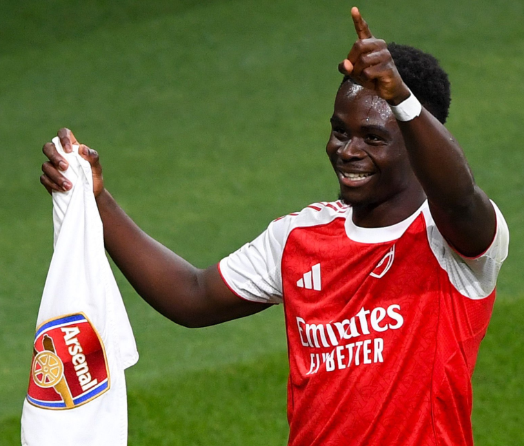 周薪超30萬英鎊！阿森納5年頂薪續約薩卡，球迷：下一個拉什福德 - 