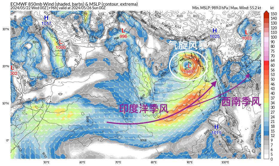 夏季风猛烈爆发,今年最大范围大暴雨将至!分析:印度台风来捣乱
