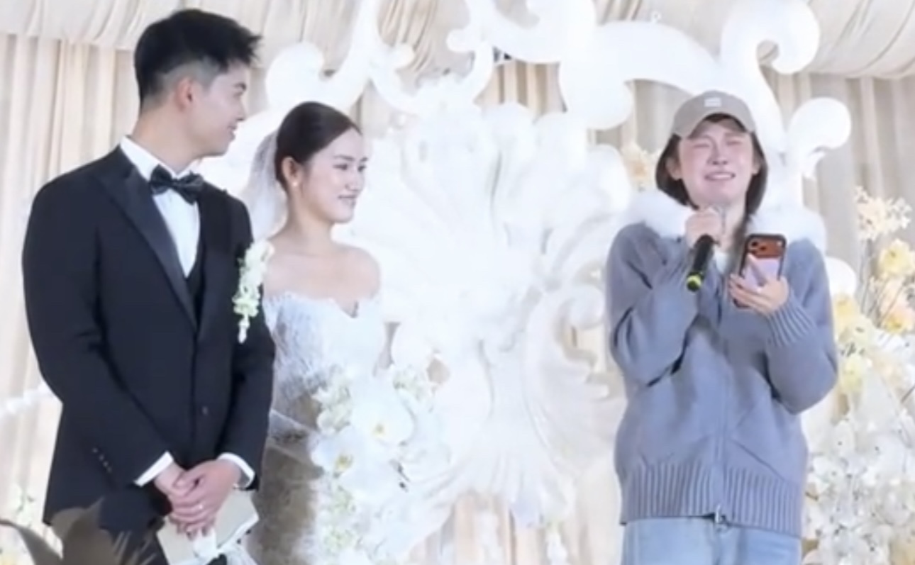 吳艷妮又哭了！罕見沒化妝判若兩人，參加姐姐婚禮，情緒突然失控 - 
