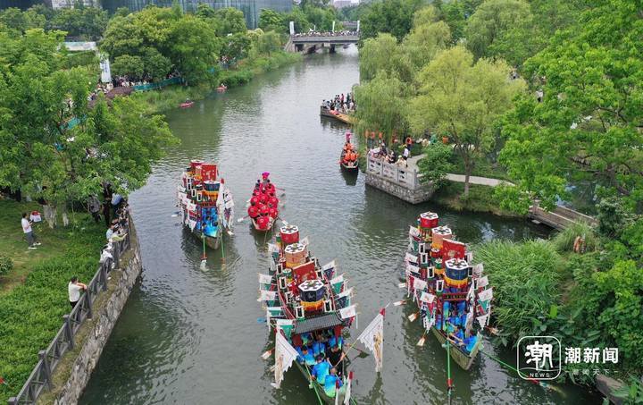 杭州蒋村龙舟奋楫迎端午