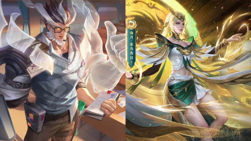 4月两款皮肤上线孙尚香新形象巨美关羽笑了庄周皮肤曝光