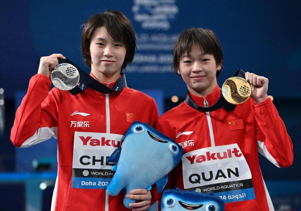 世界杯全红婵陈芋汐女双台五连冠 国际大赛连续八场得分突破超高分数