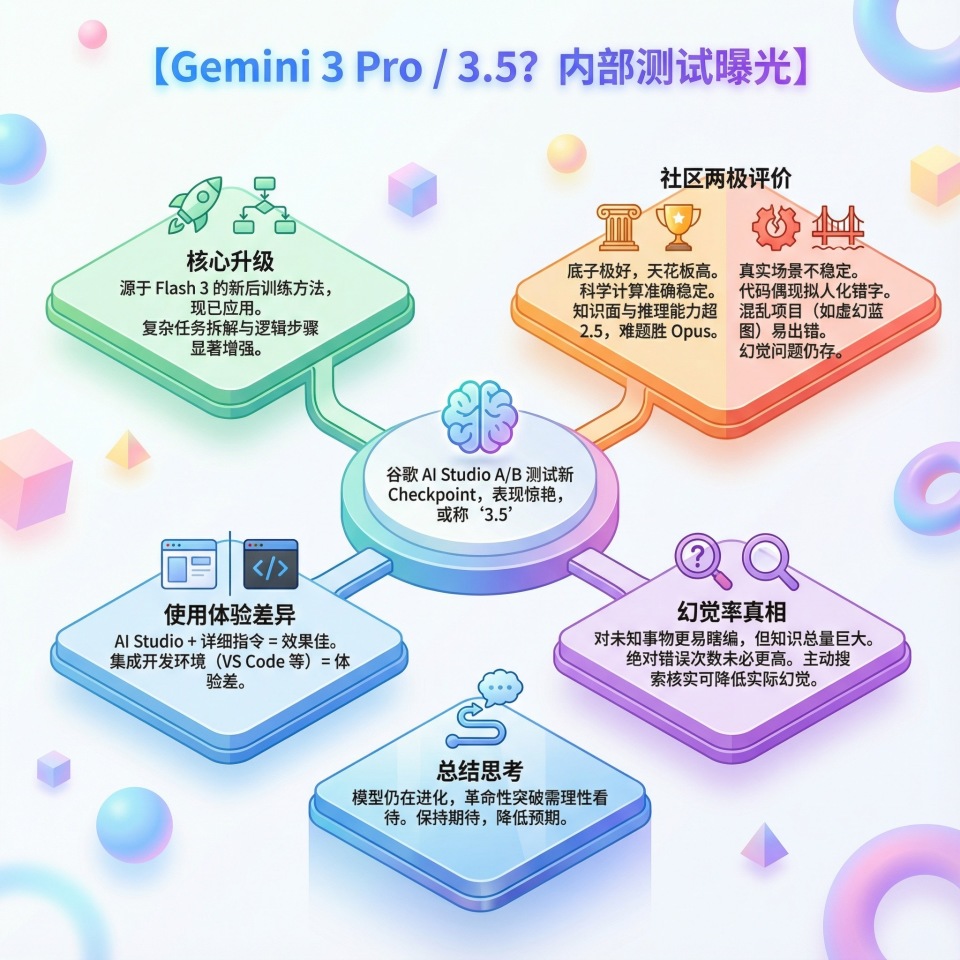 gemini 3 pro正式版来了?内部测试显示"可以叫3.5"