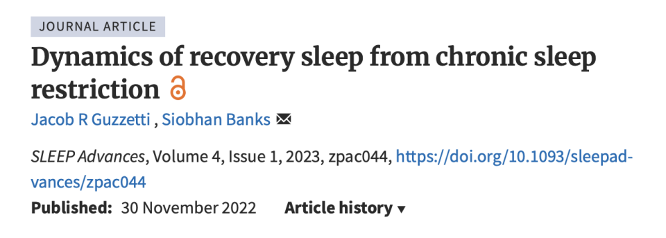 睡眠债后果严重，科学家关注恢复性睡眠有哪