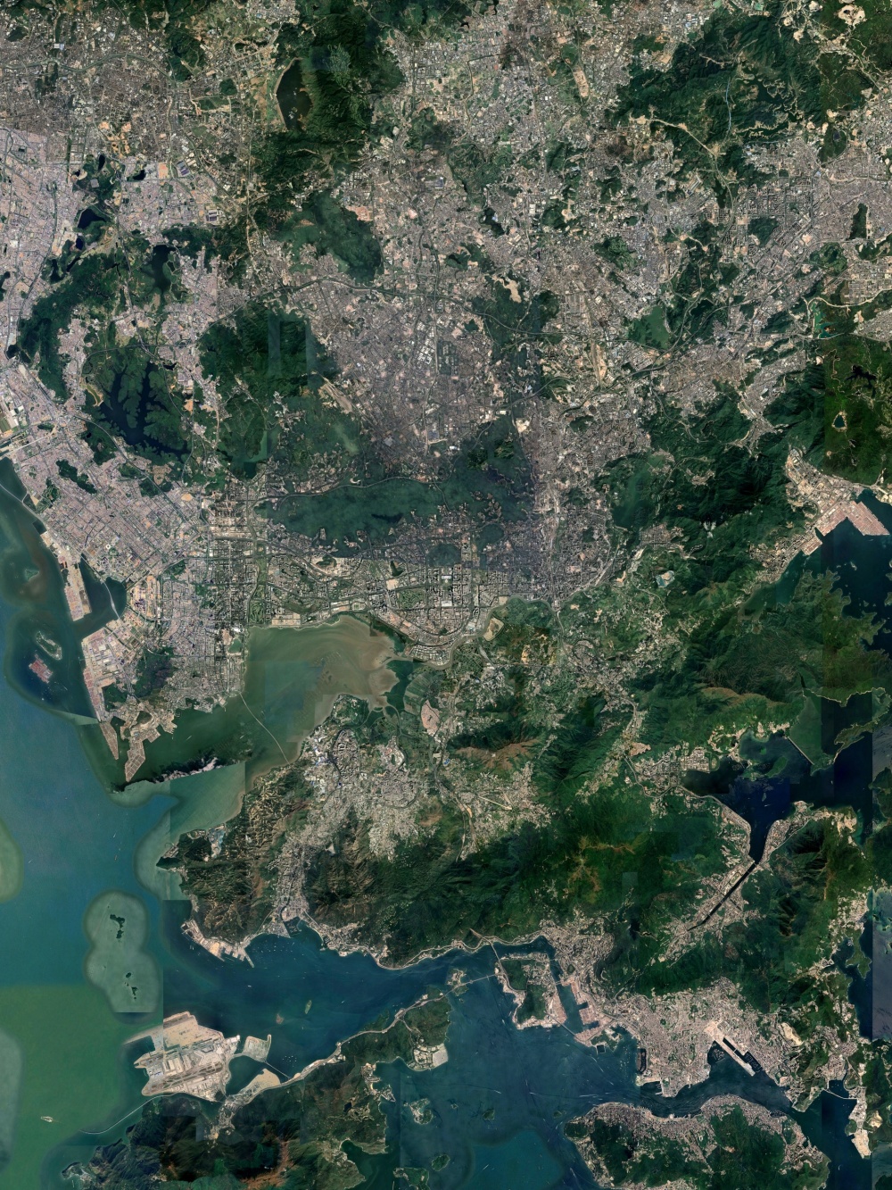 深圳卫星图 经济特区的深圳速度