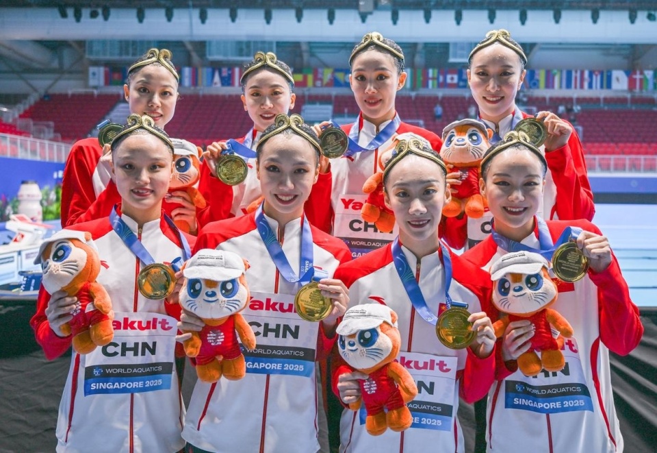 （游泳世锦赛）花样游泳——中国队夺得集体技术自选冠军（5）_腾讯新闻