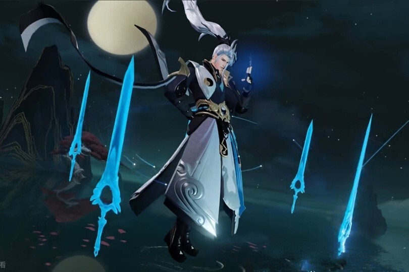 皮肤爆料|诸葛亮鹤羽星尊特效公布!星图剑阵元素,大招是亮点?