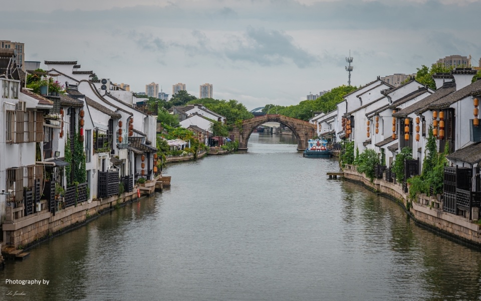 夏日无锡古运河